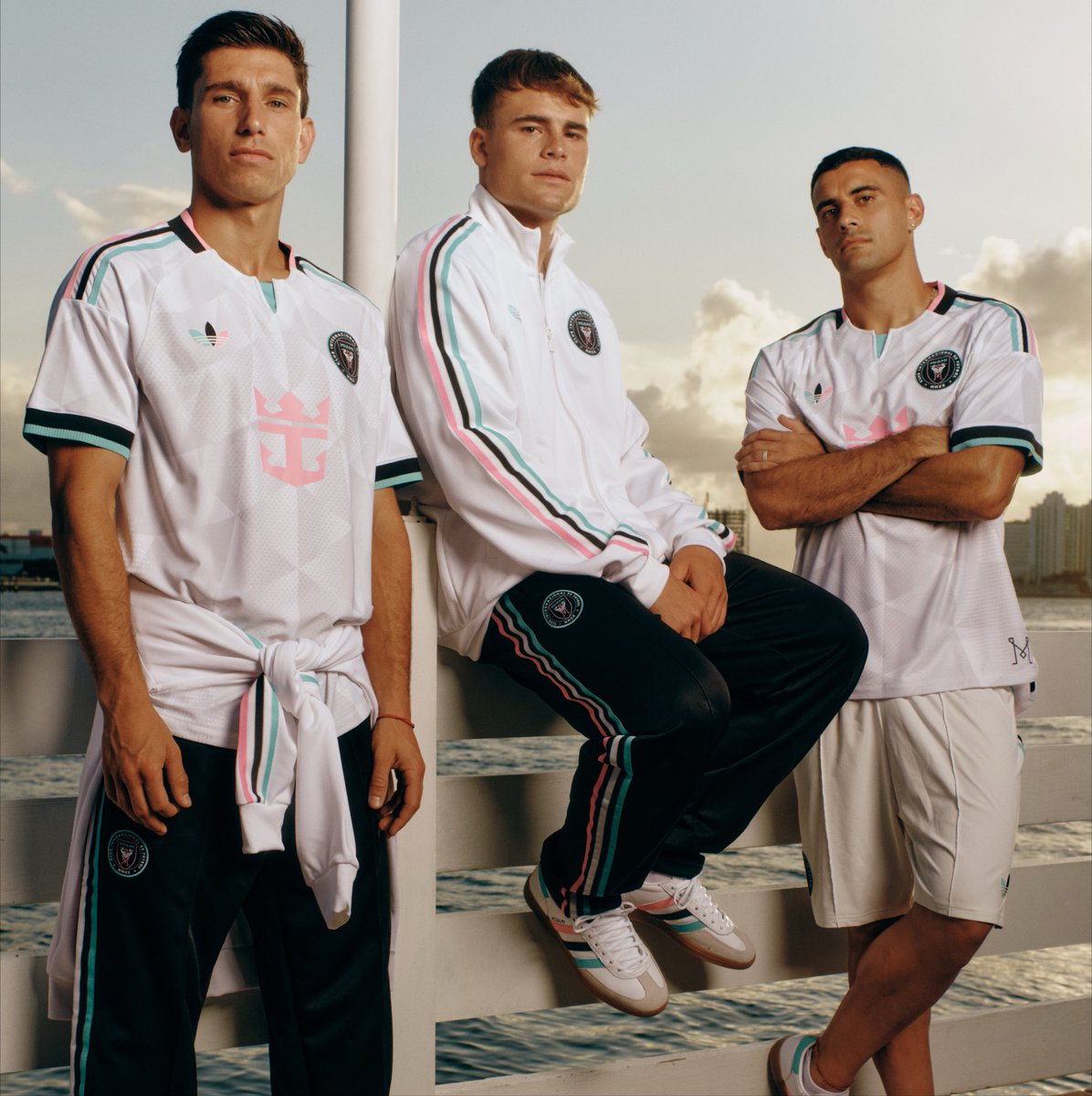 adidasfootball's tweet photo. another Miami original. 💗🌴  

introducing the @intermiamicf third jersey, available now 👉 https://t.co/1zQZRMpywn https://t.co/nFEJnZMFwD