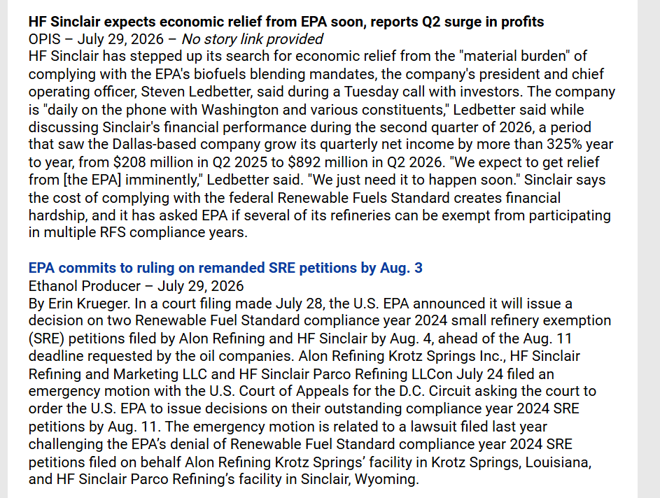 AviationPhils's tweet photo. The turnaround in RINs from this blistering run alongside more public comments and upcoming EPA decision on SRE upcoming should let you know that, as always - someone already knows https://t.co/LTubwNvDdB