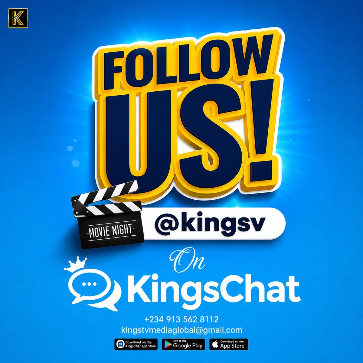 KingsViewTV's tweet photo. THIS IS KINGSVIEW, follow our KINGSCHAT handle for latest movie &amp; entertainment updates including special give aways.
https://t.co/GC80KRH7Cs

#kingsview #30luglio2026 #narcopartidoterroristamorena #MorenaNarcoPartidoTerrorista #NoboaTieneVisión #NoALaCensuraDelCártelDeMorena https://t.co/hnbN5mhN9v
