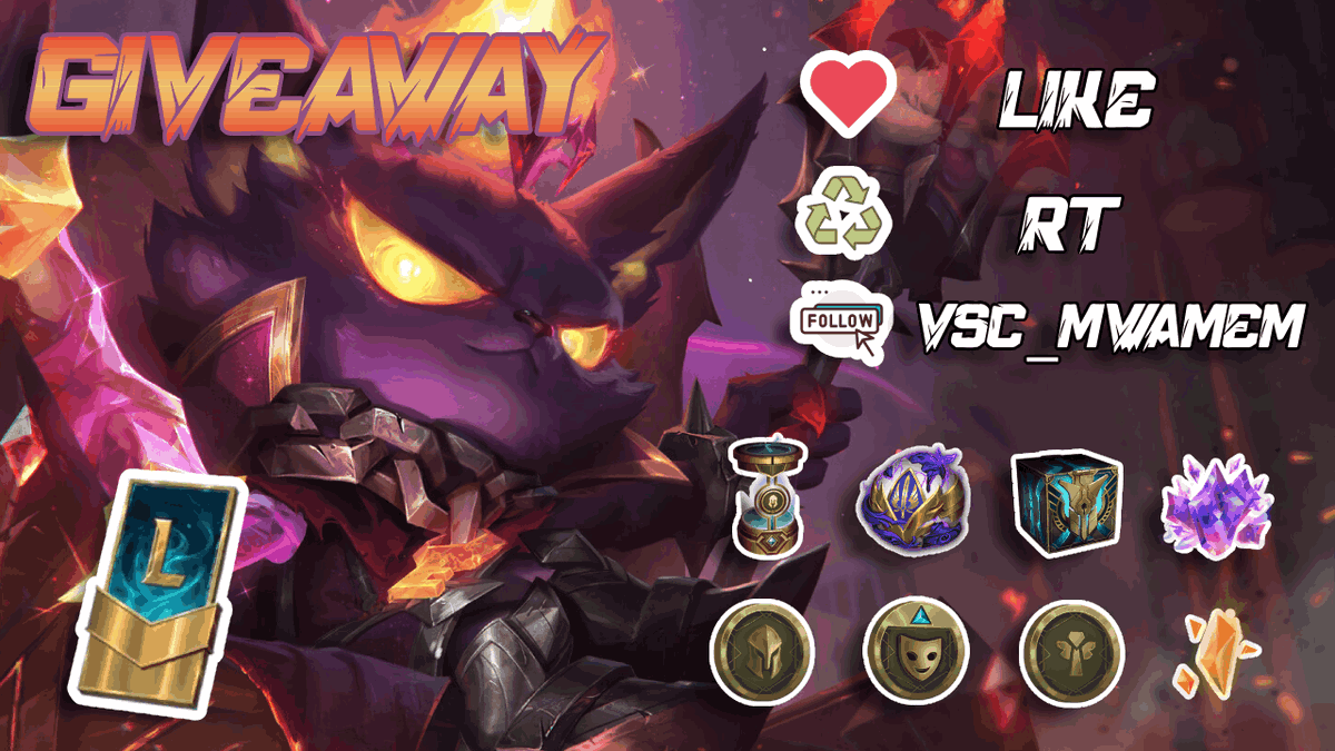 VSC_MwaMem's tweet photo. GIVEAWAY SEASON 3 ACTE 1 🎁 je fais gagner 5 pass !

Pour participer :
❤️Like
♻️RT
➡️Follow @VSC_MwaMem 

📅Tirage 10 Août ! GL🍀

🐦2 Gagnants ici
🔴2 sur https://t.co/BHycCkBITf
🟣1 sur https://t.co/j9TdaGZvKt

#LPP #RPP #LeaguePartner #RiotPartner https://t.co/pkv6gSClRr