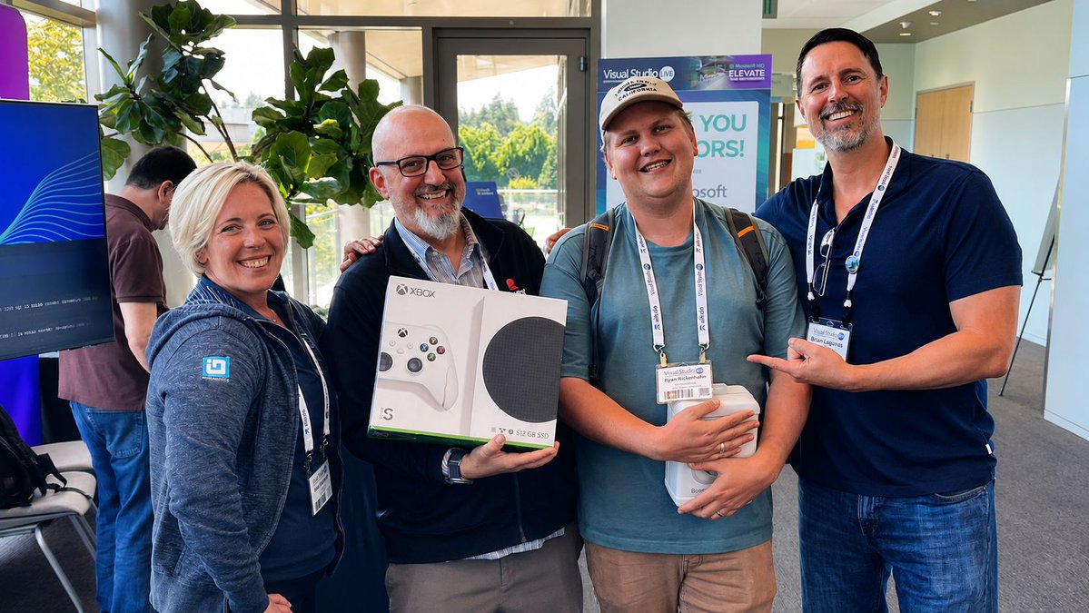 infragistics's tweet photo. We brought the demos. You brought the reason they mattered. ๐
Thank you to everyone who stopped by Booth #2 at @VSLive.
Jason took the stage. Brian and Nicole held the table. And the Xbox went home with Ryan Rackemann. ๐ฎ
See you at the next one. ๐
#VSLive #IgniteUI #Xbox #Microsoft #DotNet #DeveloperCommunity