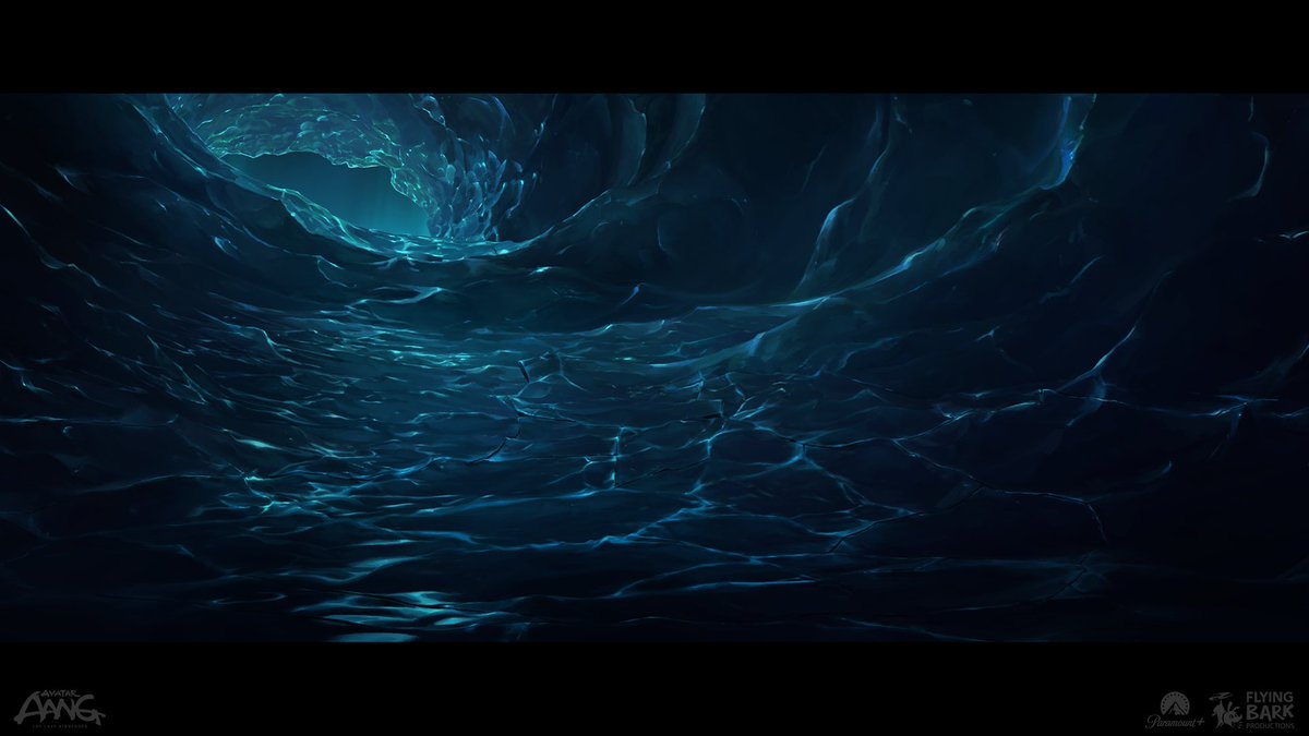 orenjikunArt's tweet photo. Ice cave painting for Avatar Aang! 

BG Supervisor: Kit Rigby 
Layout Lead: Josh Reh
Art Director: Aaron Loftis
Production Designer: Jake Panian https://t.co/N0xExNcFHI