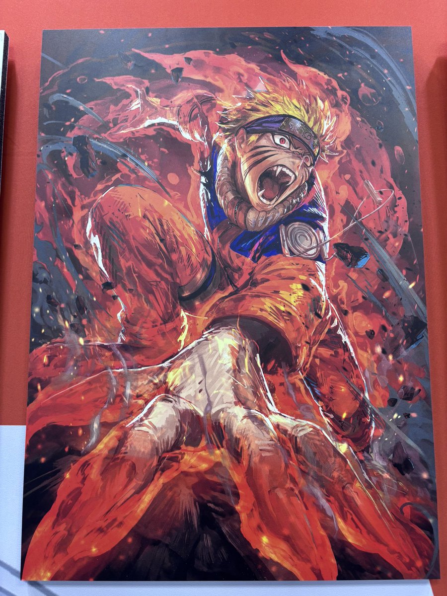 topdecknojutsu's tweet photo. The beautiful artwork on display for the Naruto Card Game at Gen Con! #NARUTOTCG 🧵 https://t.co/iVrZPAeRe1