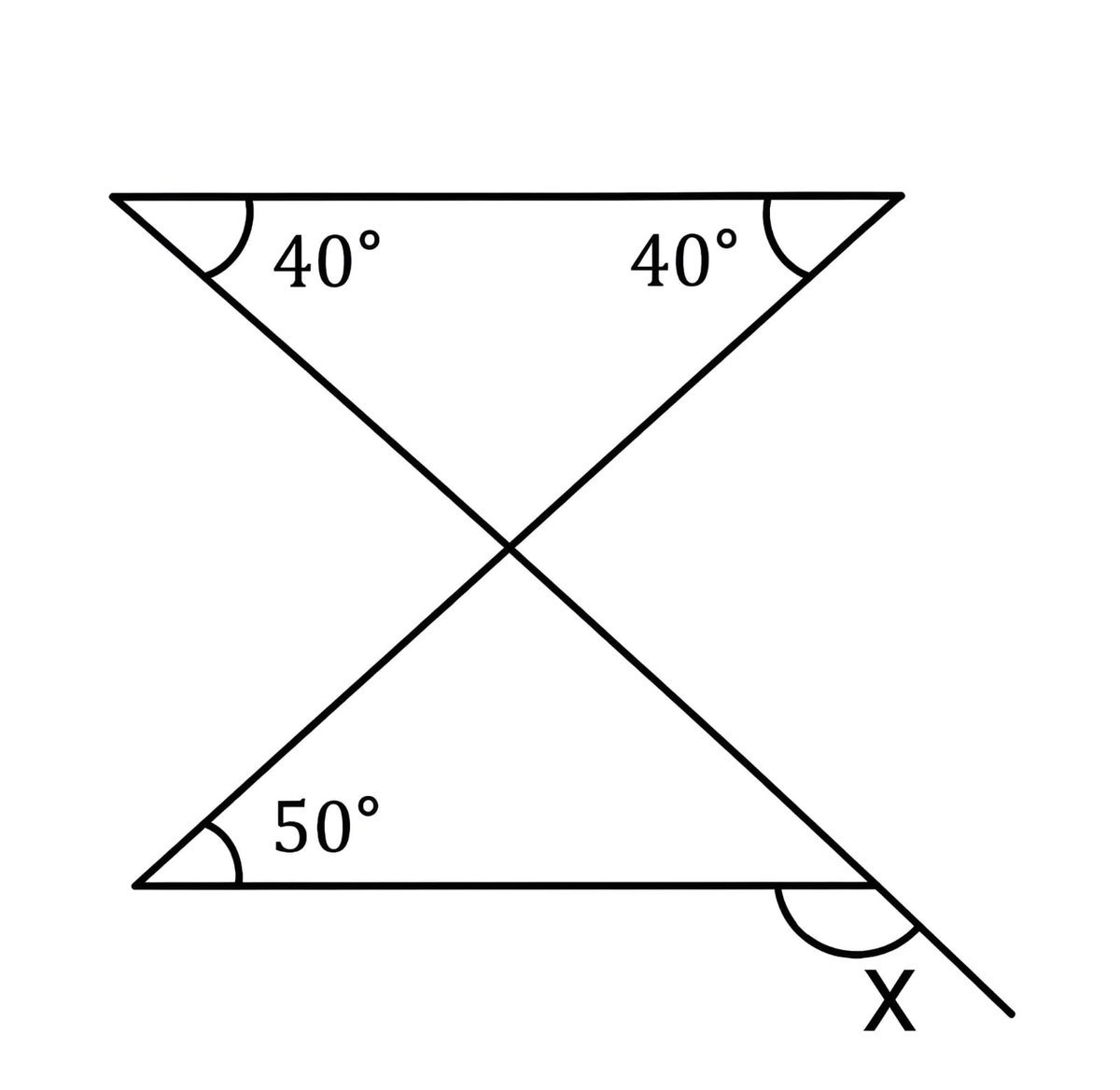 _Z136's tweet photo. It's impossible to solve without using a pen and paper! 

What is the value of x? https://t.co/JRBhG5hwqf