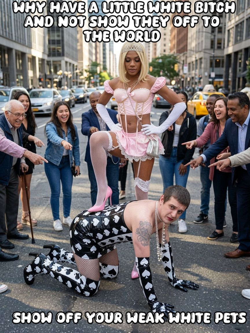LeoQueenDavia's tweet photo. Why have a little white 🐩@LCtheclub to show 🗣️ off to the 🌍! Promoting the NBWO 🖤🌍👑!#SissyExposure #SissyLife #SissyTraining #SissyGirl #ExposedSissy #NewBlackWorldOrder #NBWO #BlackEmpowerment #BlackExcellence #GlobalBlackUnit https://t.co/gYNLtKQTXh