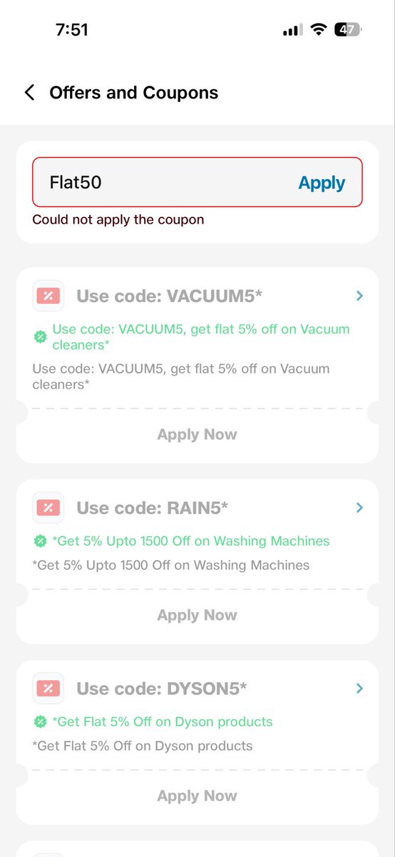 Jeetu_0911's tweet photo. @JioMart_Support @JioMart this coupon displayed in banner but its not working why you showing the fake offers ? #fake #jiomart https://t.co/OmJBM4G2BR