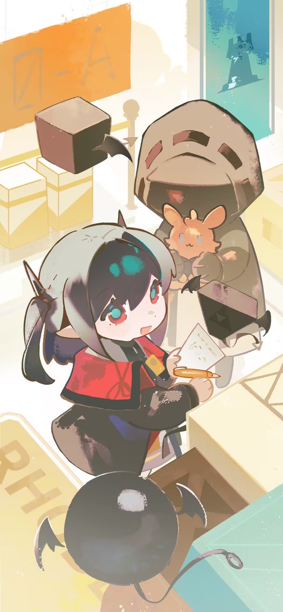 Lungpaopao's tweet photo. AK + Endfield  + EX Astris + Popucom official wallpapers thread > https://t.co/3CNj0dguYt