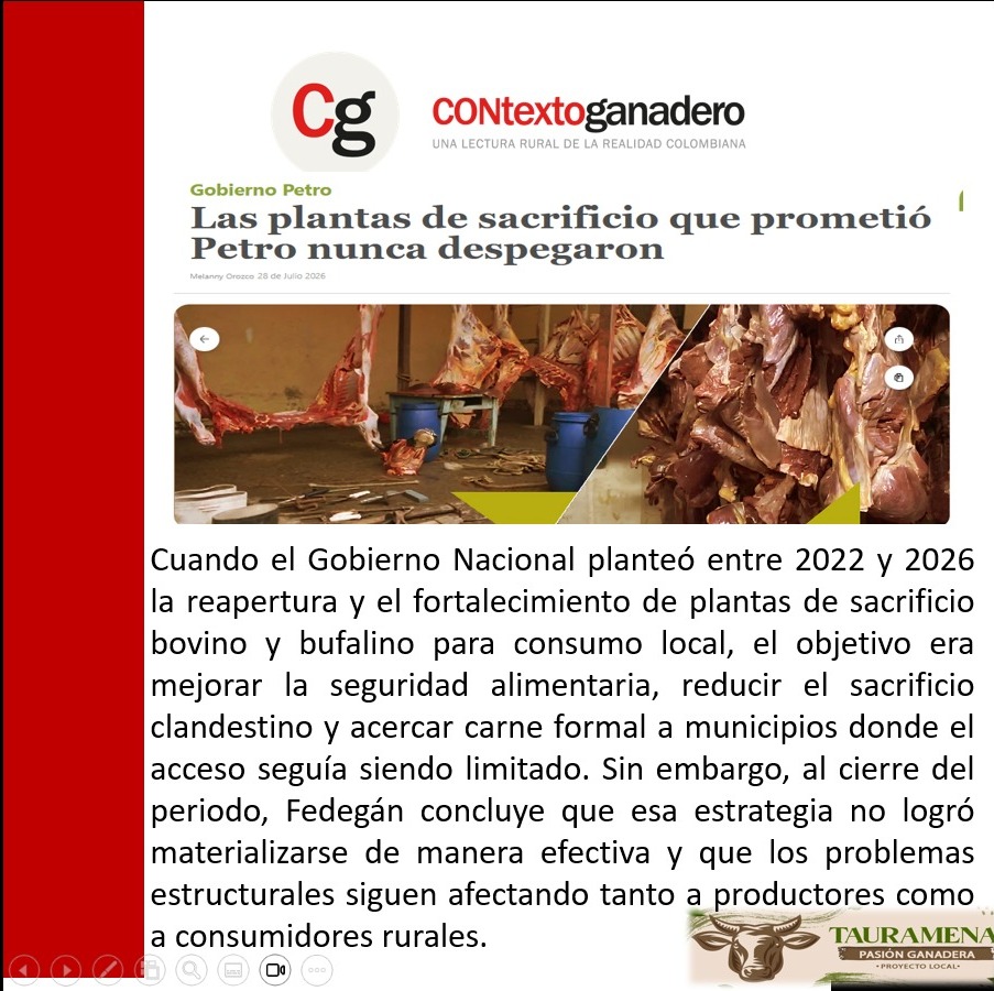 PTauramena's tweet photo. La apuesta por proveer carne de manera formal a las regiones quedó lejos de consolidarse como una política nacional. 
https://t.co/RicCMW9rUd @jflafaurie @Fedegan @PL_Zipaquira @PL_LaDorada @PlRiohacha  @pl_macarena https://t.co/L7C8miF47C