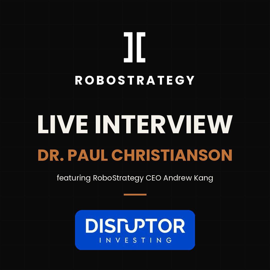 disruptorinvest's tweet photo. Andrew Kang, CEO of RoboStrategy $BOT will be joining me at 2:00pm EST for a conversation about robotics, artificial intelligence, and the technologies shaping the future.

Sponsored by RoboStrategy, Inc. Informational only. Not investment advice.

Disclosure: https://t.co/XfHJ8fdAMC