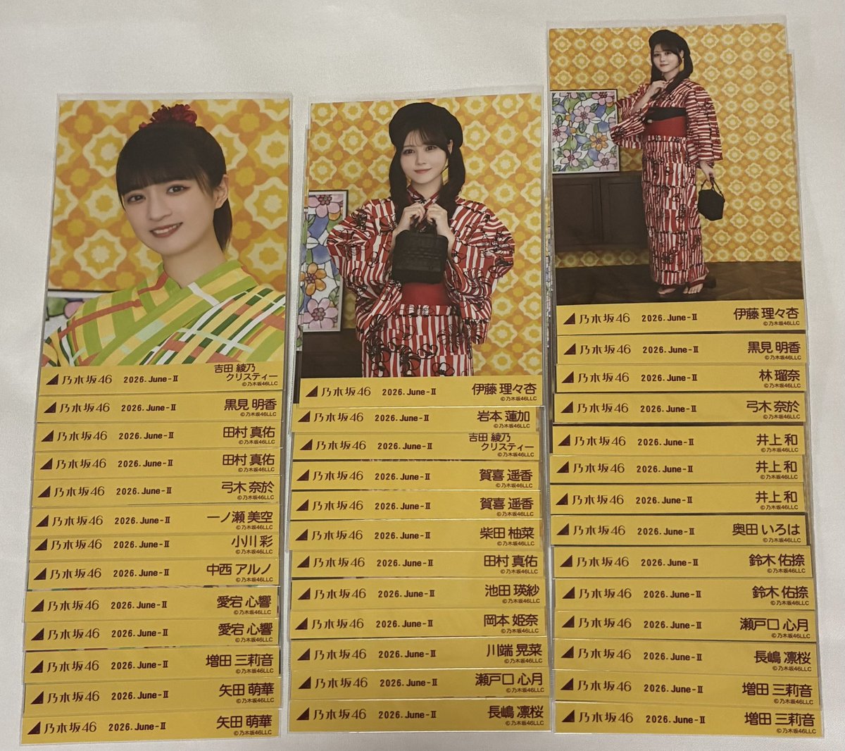 anchan_white's tweet photo. 乃木坂46 生写真トレード トレ 交換
真夏の全国ツアー　福井　広島　浴衣

求　画像①

譲　画像②〜
川端に高レートメンは出せません。

🌷レート考慮お願いします
🌷手袋開封、難あり不可
🌷郵送トレのみ

お気軽にお声かけください🙌🏻 https://t.co/2qdOy2fhvZ