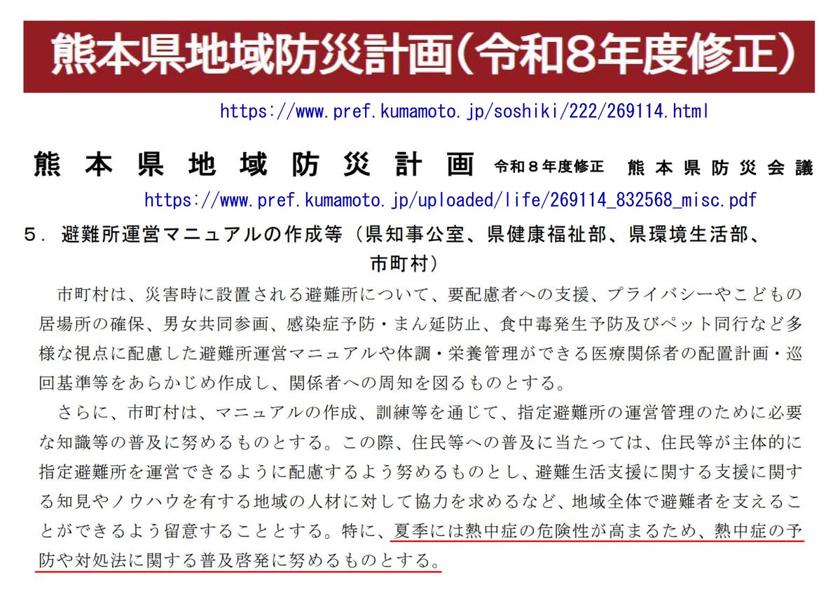 KoBo38's tweet photo. @AfYjpB3h5Hp0n6g 机上の【防災計画】避難所
　⇅
端的に言えば「行政の不作為」
https://t.co/BYmfDMBDk5

「高市内閣は出来る事は全てやります！」

＞
「高市内閣は”やるべきこと”は全てやりました！」
　　⇓
　かなり　改善されるはず

国【防災基本計画】
　⇓
都道府県【地域防災計画】
　⇓
（実務）市町村 https://t.co/QSTdJmyDPJ