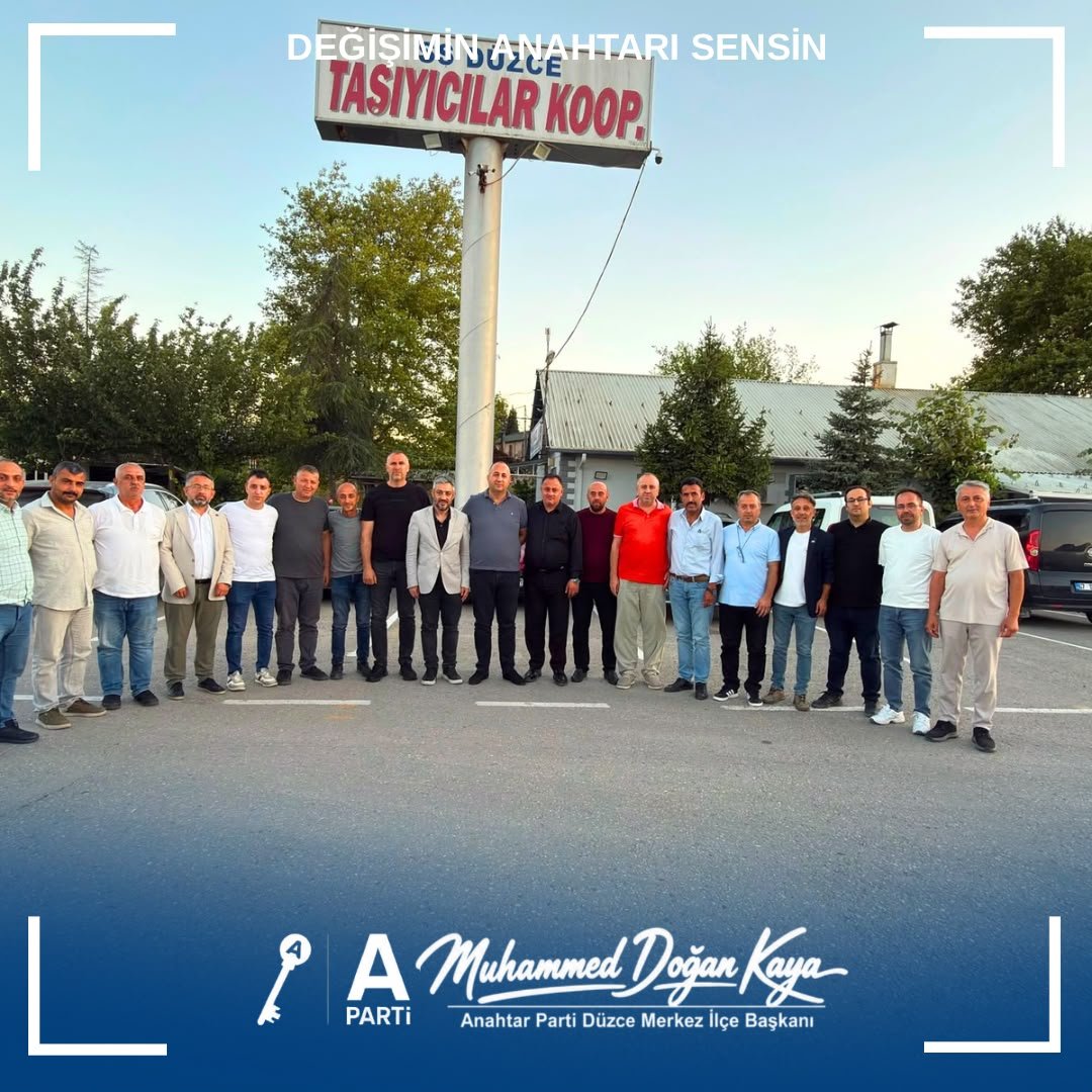 apartiduzceilce's tweet photo. Anahtar Parti Düzce Merkez İlçe Başkanlığı olarak Taşıyıcılar Kooperatifi Başkanı Erkan Taşlı'yı ve kıymetli yönetimini ziyaret ettik.

Nazik ev sahiplikleri ve samimi sohbetleri için kendilerine teşekkür ediyor, çalışmalarında başarılar diliyoruz... https://t.co/OaxNxLHjMI