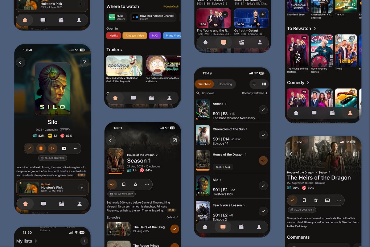 MoviebaseApp's tweet photo. Moviebase is coming to iOS with a fresh new design! https://t.co/y8JrO18Hac