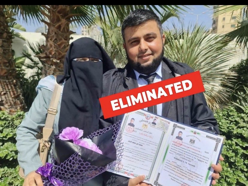 Aaron710David's tweet photo. Terrorist Mahmoud Ali Mahmoud Taroush, a Hamas platoon commander who infiltrated Israeli territory during the October 7th Massacre, was eliminated by an Israeli airstrike on the northern Gaza Strip earlier this week (Monday).
@idf Great Job 👏 https://t.co/gpVPLQdGj0