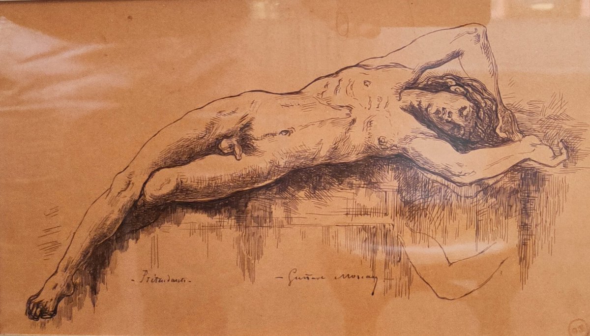 Palaumede's tweet photo. Les Prétendants, Gustave Moreau.
Passer des esquisses (3e étage du musée Moreau) au tableau (2e). https://t.co/tbQBhItdD3