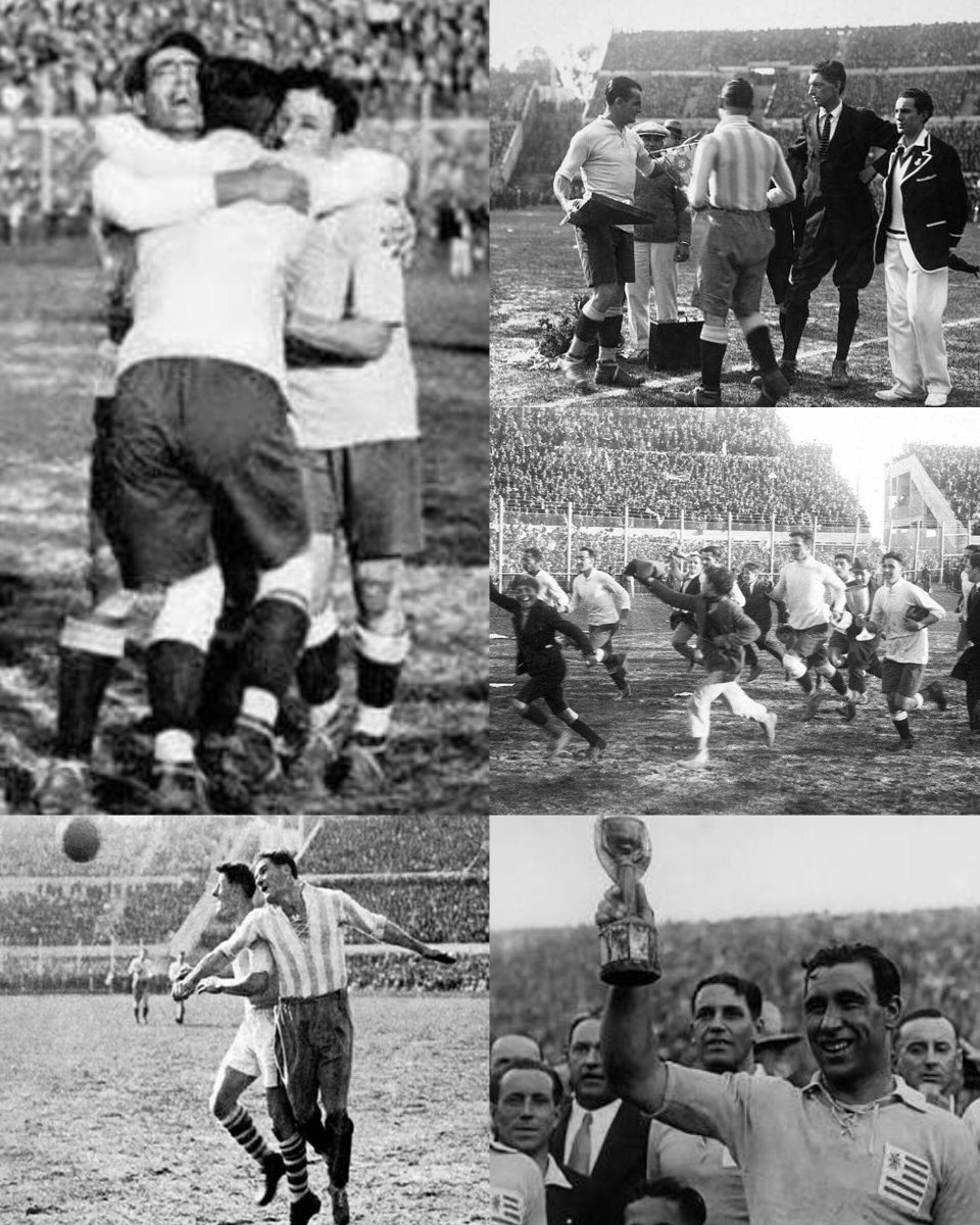 Misticauruguaya's tweet photo. 🇺🇾🏆 Un día como hoy pero en 1930 Uruguay vencía a Argentina 4-2 de atrás en el mítico Estadio Centenario para ser campeón del Mundo y bordar su tercera estrella ⭐️⭐️🌟 https://t.co/X4Cc5Zu3Ni