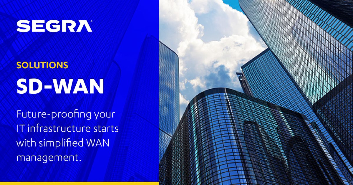 GoSegra's tweet photo. Smarter networks power smarter businesses. Learn how Segra's Managed SD-WAN helps simplify modern networks: https://t.co/c5eqS6znsV
#GoSegra #SDWAN https://t.co/5RXxV712d6