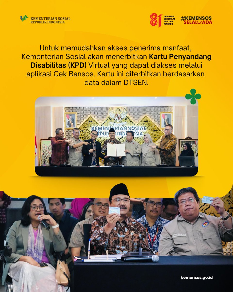 KemensosRI's tweet photo. PP Nomor 31 Tahun 2026 resmi berlaku. Apa isi kebijakannya? Baca selengkapnya di #SelaluAdaKabarBaik edisi 30 Juli. https://t.co/JHYU6Q7cXf