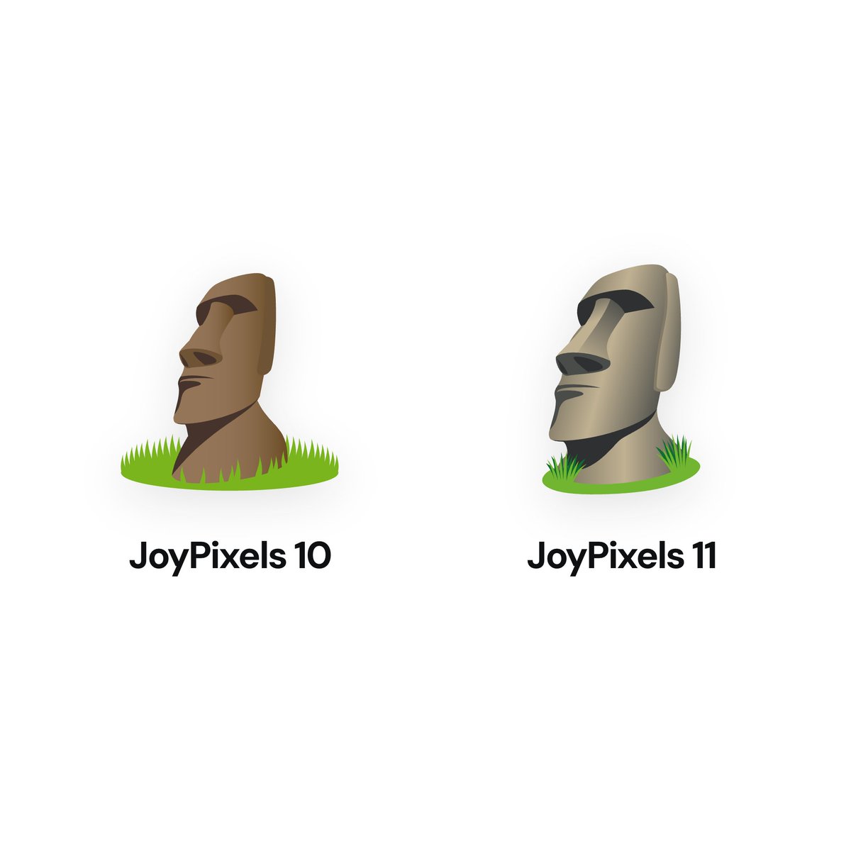 joypixels's tweet photo. More than just a stone face. 🗿 https://t.co/N5fNjfZ6Fq