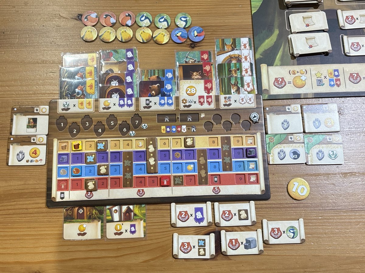 board_ao's tweet photo. 短時間でテンポよくプレイできて大満足の回。

・キングダムクロッシング
・トライフル
・チキンvsホットドッグ
・ゴットファイブ https://t.co/ROKUyKp6rX