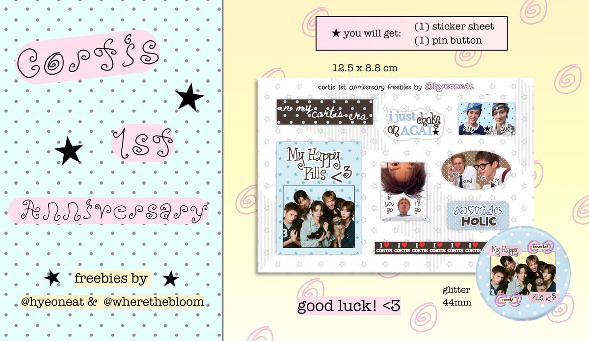 hyeoneat's tweet photo. cortis 1st anniversary online freebies 🪽💟
by @hyeoneat &amp; @wherethebloom

𖦹 claim on 8.8 | 16.00 wib
𖦹 will be set 9.800 (no rf)
𖦹 wajib tulis usn di notes

kindly tag us if you get one :-3 🥣.. 🩵 https://t.co/UTswtRq39x