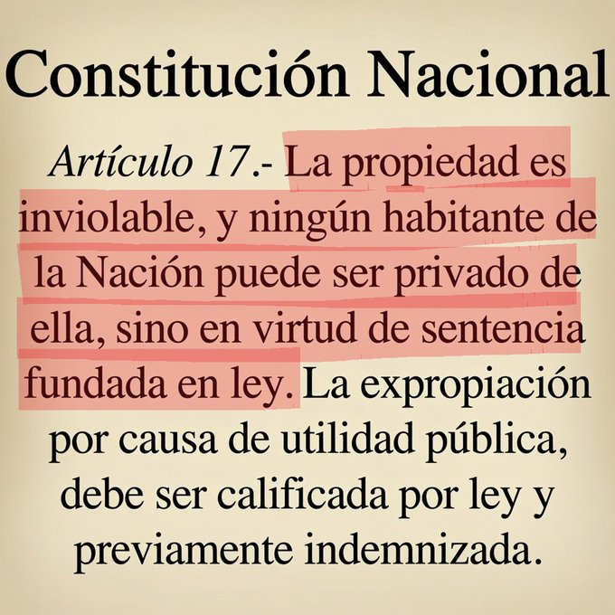 Mvalentin_felix's tweet photo. Para que lean los Libertarios
la inviolabilidad de la propiedad privada 
Existe y no es una ley es CONSTITUCIONAL
No sean reos del relato libertario esclavizador
Todo marcha para el traste. https://t.co/lLMjad8Ixi