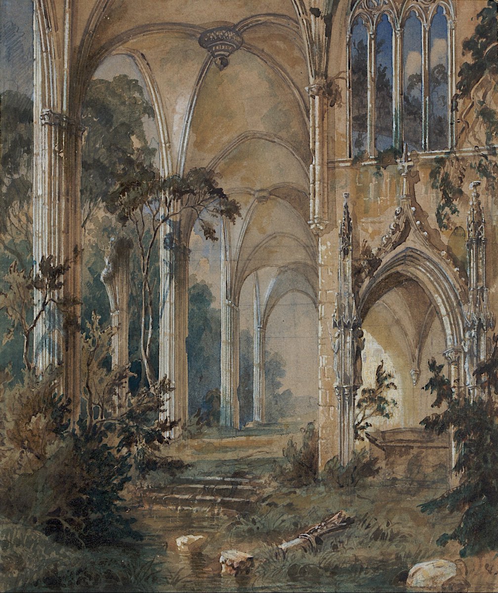 venustapolis's tweet photo. Gothic Church Ruin (Carl Blechen, c. 1829-31) https://t.co/c9v4iVmdZs