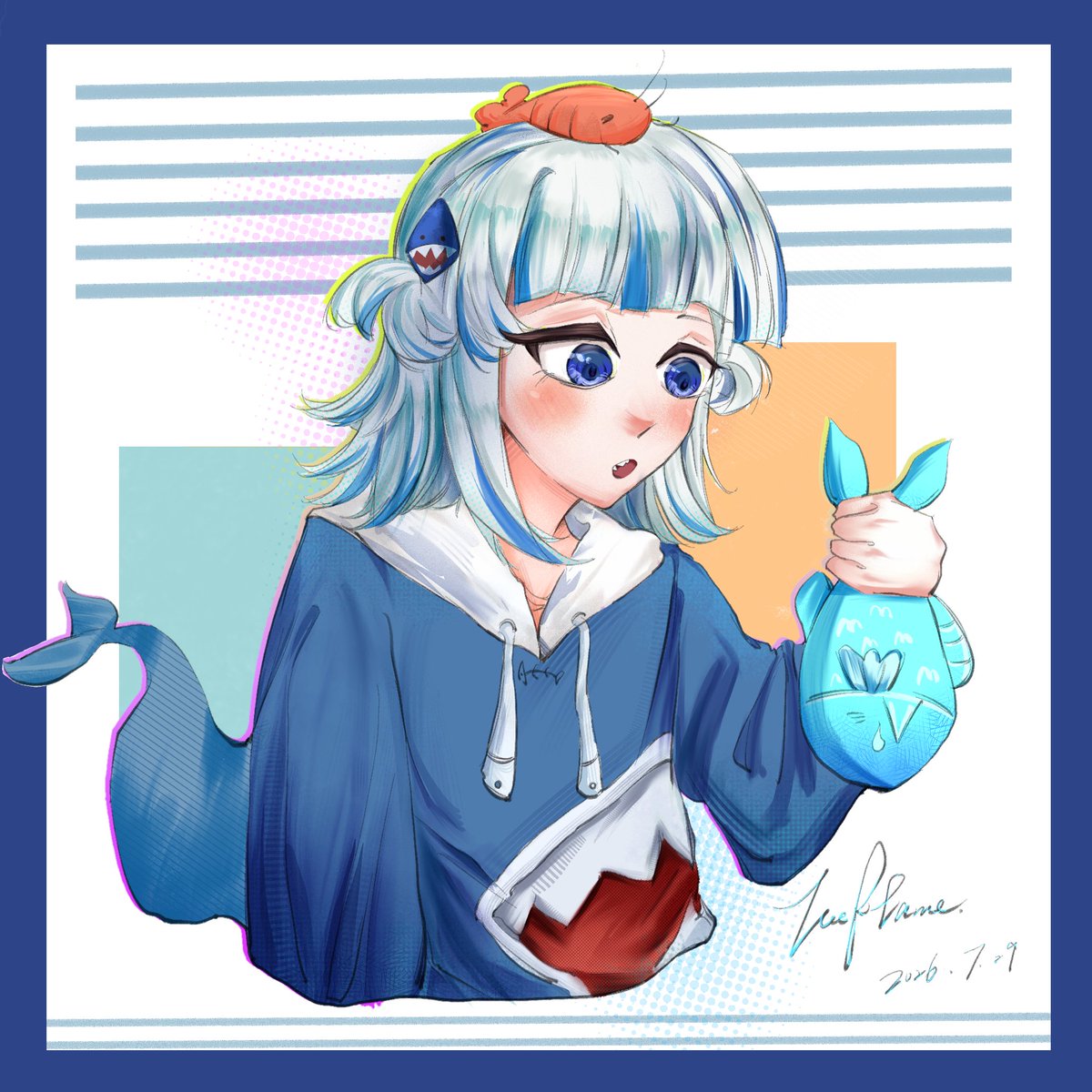 a441125764's tweet photo. 发光鲨鱼 #gwart #gura #art https://t.co/mPypesSFuu