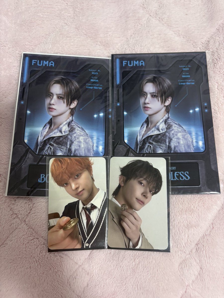 aya_yuma2's tweet photo. &amp;TEAM VR CONCERT：BOUNDLESS
トレカ 特典 交換

【譲】
ポストカード　FUMA
2弾　EJ  ウィジュ
2弾　NICHOLAS ニコラス

【求】
同種　YUMA ゆうま

大阪手渡し、8/1.2大阪オフイベ、郵送📮またはベルーナ両日手渡しでの交換希望です！
お気軽にお声がけください🙇‍♀️
 #andTEAM交換
#andTEAM_交換 https://t.co/6QtIm7vVdz