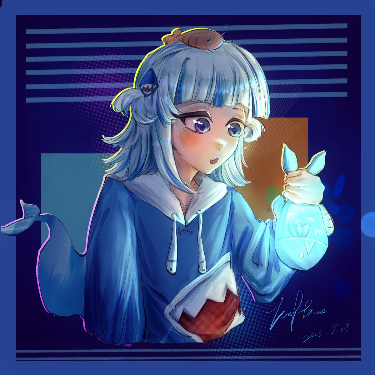 a441125764's tweet photo. 发光鲨鱼 #gwart #gura #art https://t.co/mPypesSFuu