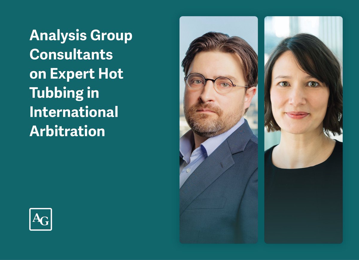 analysisgroup's tweet photo. Managing Principal Joshua White and Principal Jessica Resch share how expert “hot-tubbing” can shape how expert evidence is presented, tested, and understood. https://t.co/g7KqyfU5Kl https://t.co/TqSjGtUJbH