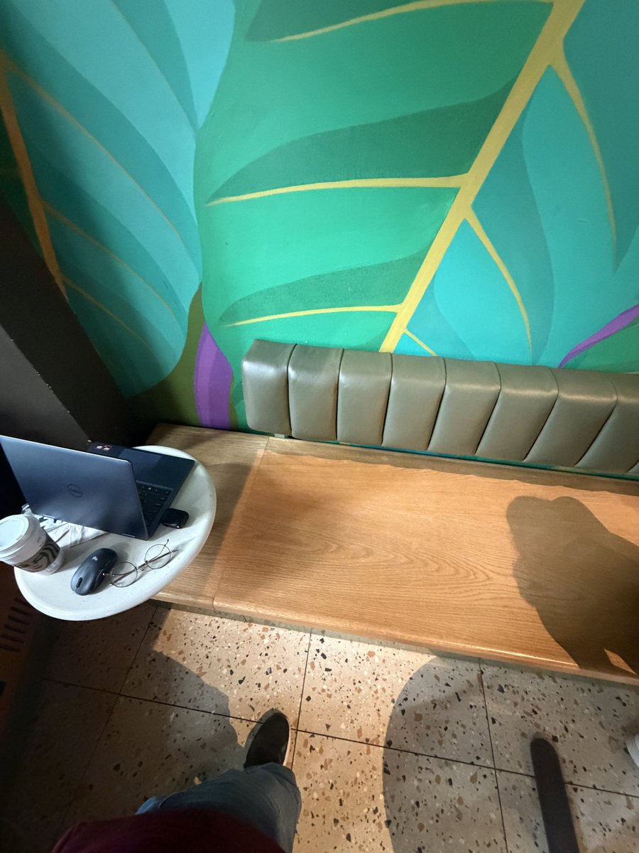 regulluz's tweet photo. Just lost my brand new, hard to get out of the case @JLabAudio earbuds behind this bench @Starbucks on Broadway &amp; 26st in New York City. Why do you leave such a big gap behind this and don’t make it movable? There must be so much stuff “lost” in there. https://t.co/XUpbjxyiwu