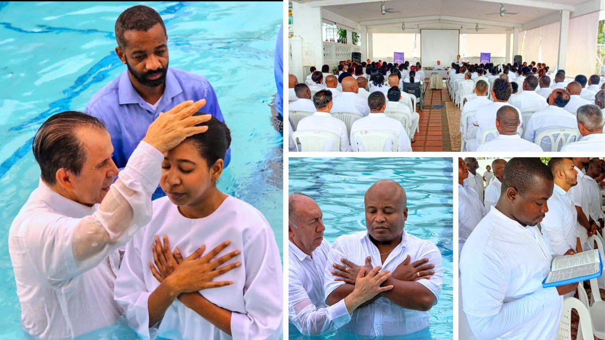 CGMJCIofficial's tweet photo. 🇨🇴 Water baptisms in Buenaventura, Valle del Cauca, Colombia – July 5, 2026
https://t.co/p9C4IQcG87

On Sunday, July 5, 2026, water baptisms took place in Buenaventura, Valle del Cauca.

143 believers participated on this day, 96 of whom were women, taking this important step in their lives. We share some photographs of this special day. Glory to God.