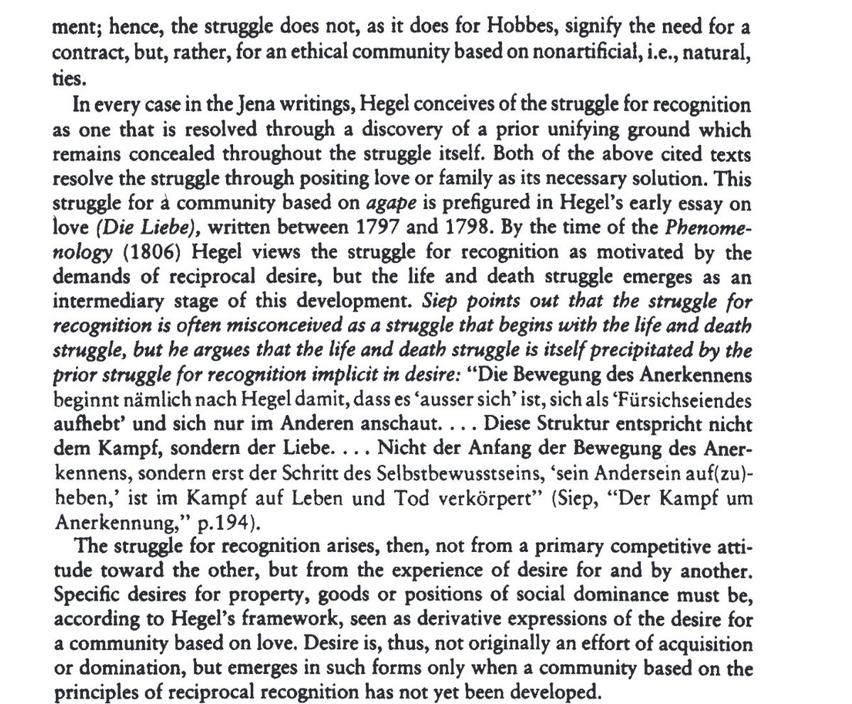 materialcritic's tweet photo. Very interesting footnote from Judith Butler, Subjects of Desire (pg. 242) on how the struggle for recognition developed overtime in Hegel's work. https://t.co/2haMJv3ctc