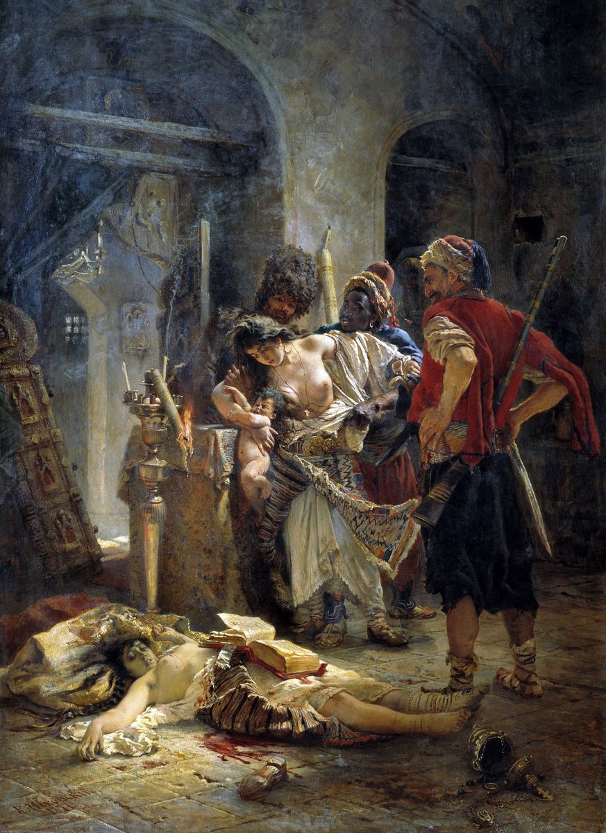 ServingArt's tweet photo. The Bulgarian Martyresses, (1877) — by Konstantin Makovsky. https://t.co/5bkcUTr7gB