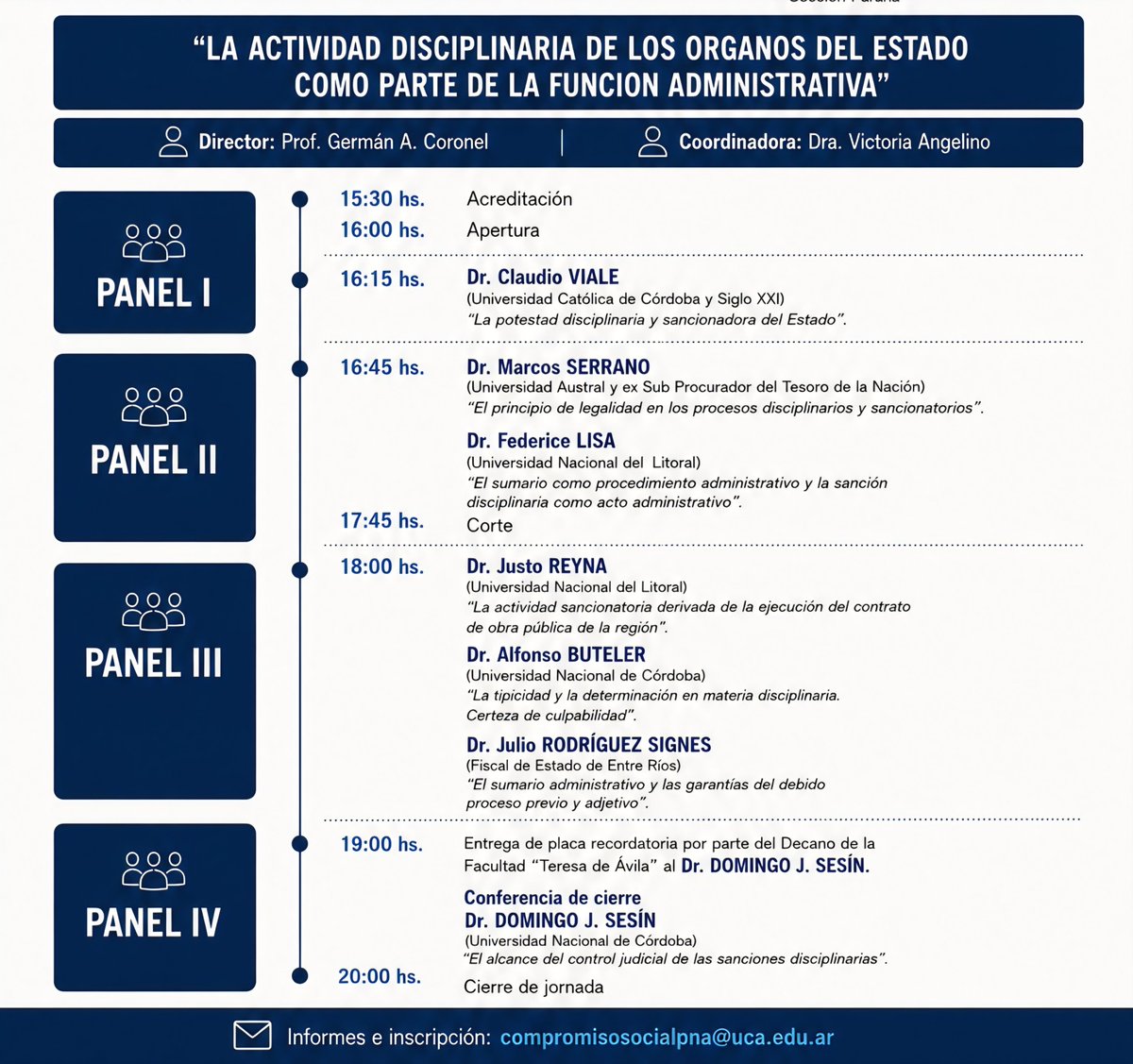FiscaliaER's tweet photo. "XI JORNADAS DE DERECHO ADMINISTRATIVO" homenaje a la trayectoria académica del Dr. Domingo Sesín 
 “𝐋𝐀 𝐀𝐂𝐓𝐈𝐕𝐈𝐃𝐀�� 𝐃𝐈𝐒𝐂𝐈𝐏𝐋𝐈𝐍𝐀𝐑𝐈𝐀 𝐃𝐄 𝐋𝐎𝐒 𝐎𝐑𝐆𝐀𝐍𝐎𝐒 𝐃𝐄𝐋 𝐄𝐒𝐓𝐀𝐃𝐎 𝐂𝐎𝐌𝐎 𝐏𝐀𝐑𝐓𝐄 𝐃𝐄 𝐋𝐀 𝐅𝐔𝐍𝐂𝐈𝐎𝐍 𝐀𝐃𝐌𝐈𝐍𝐈𝐒𝐓𝐑𝐀𝐓𝐈𝐕𝐀”. https://t.co/WhatQnDsPo