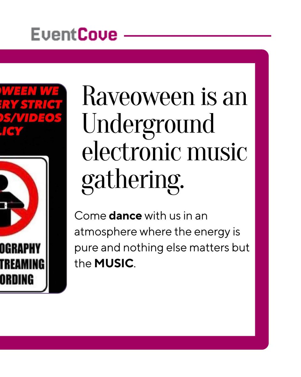 eventcoveafrica's tweet photo. You've never only been one person. Raveoween is where the rest of you show up🎃 

Shoutout to @raveoweenlagos for creating space for people to connect, express, and just enjoy the music.  

Follow @eventcoveafrica  and @raveoweenlagos  for more.  
Flyer credit: @ravebuggs https://t.co/ckXSoLhrGG
