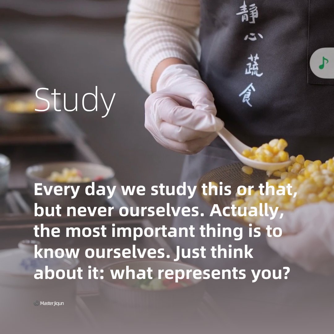MasterJiqun's tweet photo. Study
Every day we study this or that, but never ourselves. Actually, the most important thing is to know ourselves. Just think about it: what represents you?#masterjiqun #chan #zen #wisdom #study https://t.co/Pgt02F0XQc