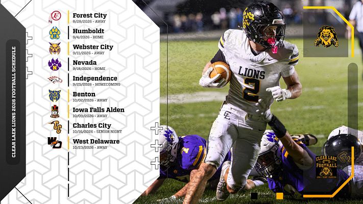 CoachAaronStens's tweet photo. 2026 CLEAR LAKE LION FOOTBALL SCHEDULE!!
#LIONS https://t.co/I2KINSzAHA