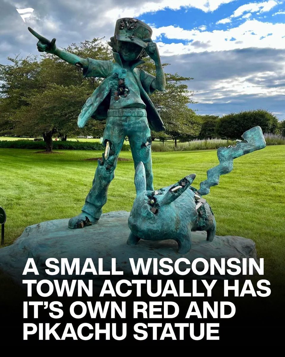 Sixxster's tweet photo. @nickturani no chance @BarstoolBigCat knows about it this statue in Wisconsin right? https://t.co/86ENZhMyKO