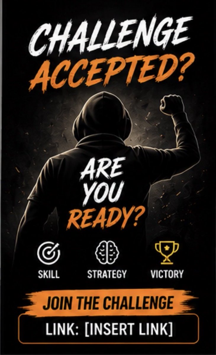 SiddarthShhe's tweet photo. Challenge Accepted? 🔥

Think you’ve got what it takes?

Prove your skills and enjoy every moment.

Who’s ready? 👇

🔗 Join now: https://t.co/Cfm5jSrDiV

#Challenge #Gaming https://t.co/iZGVFWumt7