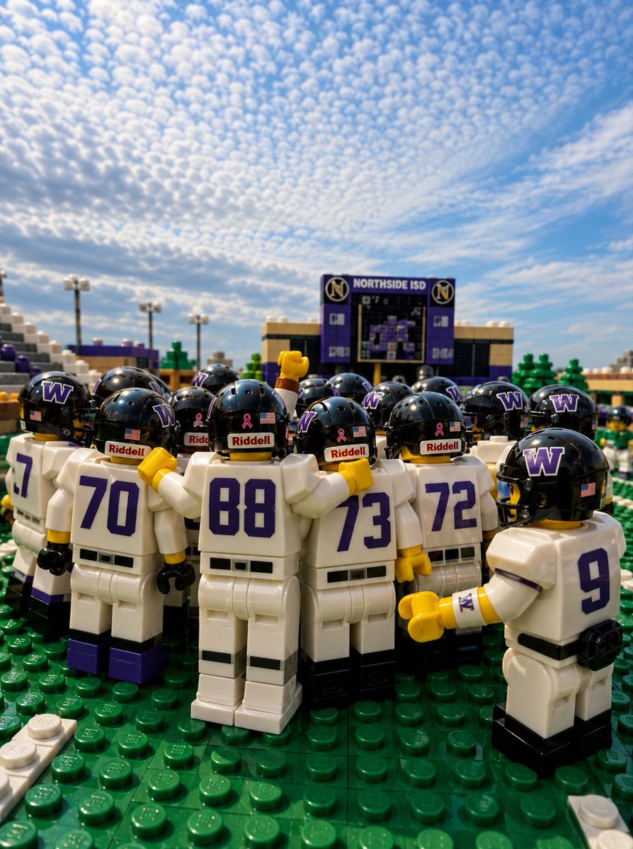 coach_alcala's tweet photo. Ready to shock the world! #WeAre 
#WarriorStrong #TXHSFB #Brotherhood #LegoFootball https://t.co/TdjuV9FnvR
