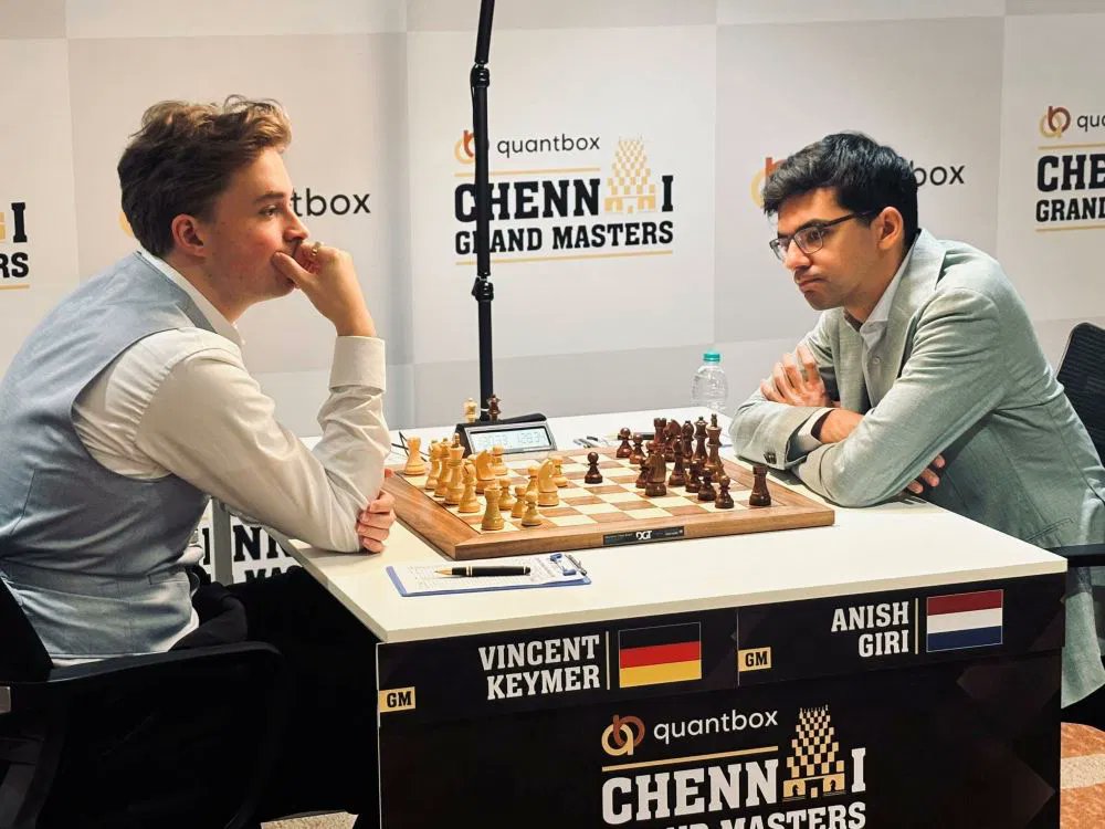 EndgameaiChess's tweet photo. 🇳🇱 Anish Giri: "Vincent is one of the candidates for the world championship"

Anish Giri on his new teammate Vincent Keymer after joining Team Basilisk:

"They got Vincent, which was a great addition to our team because he's a great embodiment of preparation and elite chess. He's famously been coached by Peter Leko, who was one of the pioneers of chess preparation. I was really happy that I could also join the team together with Vincent.

It's also an opportunity for me to get to know him better. We already play each other regularly, but being teammates, talking about things, and learning from each other is really cool.

I'm really happy to have Vincent as a teammate. His approach to the game really speaks to me. I think he's one of the very best players in the world and one of the candidates for the World Championship in the coming years. He's also been in fantastic form recently, winning a ton of events."

📷 ChessBase India
