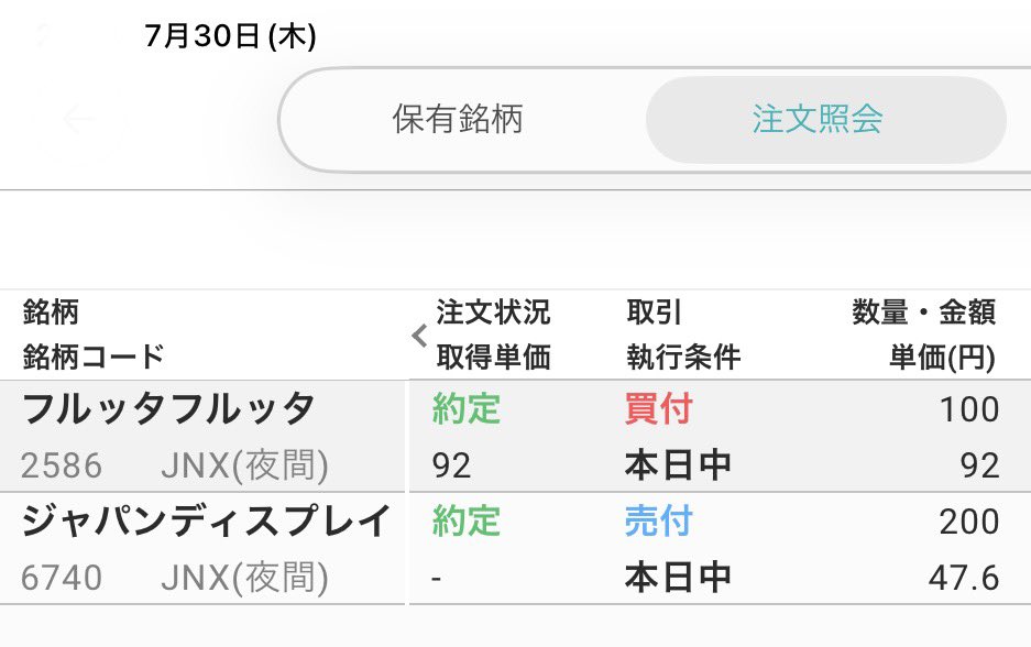 DKC_MAMA's tweet photo. 介入万歳\( ´ω` )/

てことで低位株1万円チャレンジ
JDI売ってフルッタ100株価買いました

キオクシアも来てるし最高✨✨ https://t.co/BrOx7iaWCr