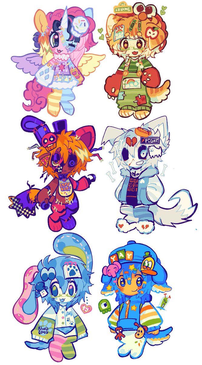 kuneshoo's tweet photo. NEW CBC ADOPTABLE BATCH IS NOW AVAILABLE FOR SALE IN MY SERVER!!! find it in my toyhouse link if you love these :D #characterdesign #adoptables https://t.co/4QGsLDVdO4