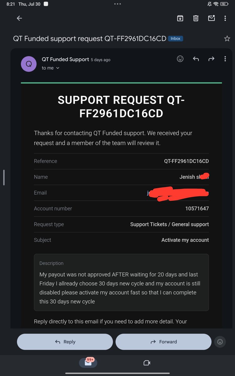 jenish762's tweet photo. While they claim they will help traders I have been blocked in discord and I have nowhere I can ask help and support request is trash they are completely ignoring me now just for this 494$ 394$ after 80% split what's happening can you guys can't even pay this much 🥲 https://t.co/puAWRkM828