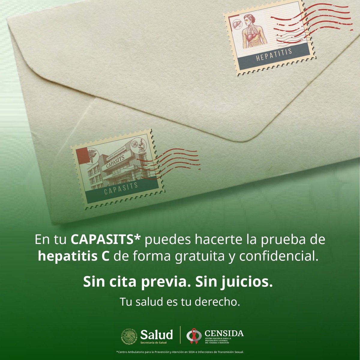 CdmxClinica's tweet photo. La hepatitis no siempre presenta síntomas, pero daña tu hígado en silencio.
En Clínica Condesa, la prueba es gratuita y confidencial. Sin cita. Sin juicios.
Tu salud es tu derecho. 💚
#ClínicaCondesa #DíaMundialContraLaHepatitis https://t.co/lF6Z3iNuzP