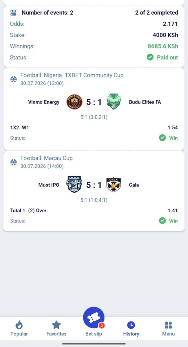 sandraquee123's tweet photo. BOOM 💥🎯 WOON 🔥🔥
Congratulations if you follow and stake
Register Paripesa 👉https://t.co/8K5cGMVZk0
Promo code 👉 Eshimaeh 
Stay tuned for the next slip✅💰 https://t.co/qay3HPmyYg