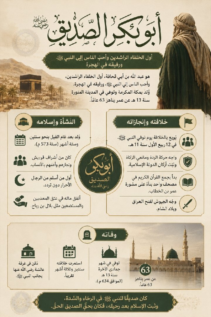 mylabdalslam99's tweet photo. الخليفة الصدّيق https://t.co/obAKxGl9Ar