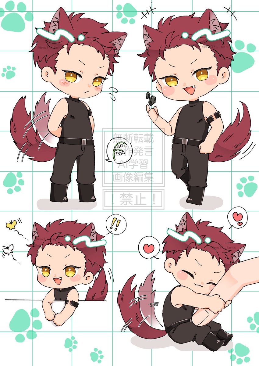 em33_knns's tweet photo. ちびろうが🐺らくがき https://t.co/ZjSN6pBtVL